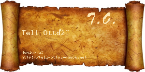 Tell Ottó névjegykártya