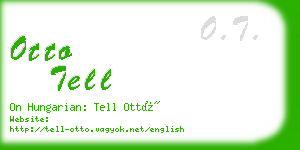 otto tell business card